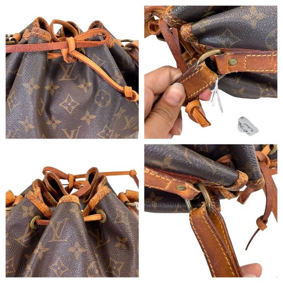 Authentic Louis Vuitton Shoulder Bag Petit Noe Monogram Used LV Handbag Vintage - Picture 7 of 12